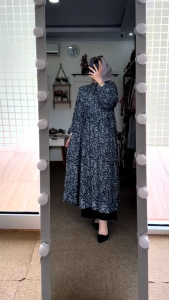 Setelan Tunik Yahra Rayon Diamond Premium Mix Celana Kulot Crinkle Airflow Busui baju tunik plus celana atasan motif