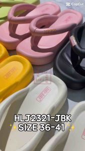 Bara Bara Sandal Jepit Karet Wanita Empuk Api HLJ2321-JBK (AW6)