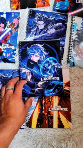 Spring Spiral Notebook 80Lvs - 10pcs Bundle with The Legends Design for Students