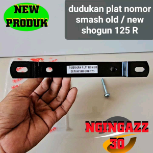 dudukan plat nomor depan smas 110 shogun 125 shooter set baut