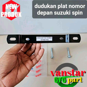 breket plat nomor depan spin set baut panjang