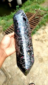 Forged pink Tutup tameng knalpot beat fi pgm