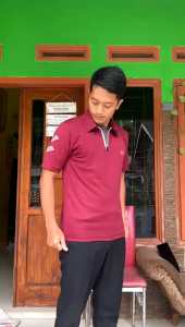 AR Sport Baju Running Dri Fit  Baju Olahraga Lari Pria Kerah Kanncing Polo Shirt  Premium