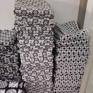 Kain Batik Printing Hitam Putih & Warna Monocrom
