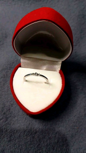 Cincin Sterling Permata Korean Style Anti Karat Plus Box Cincin High Quality Product