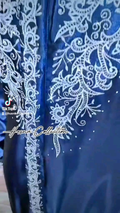 Gamis Satin Cristal // Gamis Bordir Modern // Gamis Lebaran Mewah