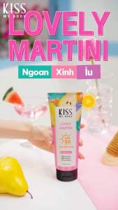 Serum Dưỡng Thể Chống Nắng Kiss My Body Love Martini 180g Sun Protection Perfume Serum SPF50 PA++++ Chống Nắng Hương Nước Hoa Quả Lê Hoa Hồng Và Vani