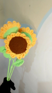 Bunga Matahari Tangkai Crochet