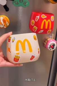 【Ready Stock】MCD Magnetic Snack Clip Food Sealer Fridge Clip Klip Makanan MCD盒装收纳盒薯条封口夹