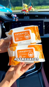 🇲🇾Readystock🇲🇾 Car Interior wipes Car Accessories Leather Wet Wipes 汽车内饰清洁湿巾 汽车快速清洁湿巾 Lap Pencuci Dalaman Kereta