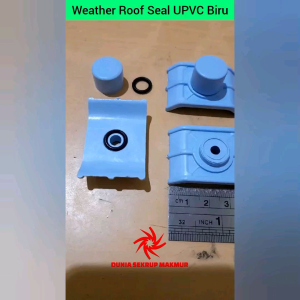 (20 Set) Roof Seal Biru Atap UPVC Baut Roofing 7CM