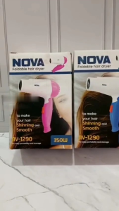 hair driyer NOVA mini lipat/ pengering rambut