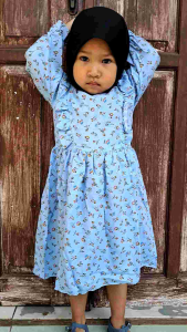 Gamis Anak Afiza Black Edition: Bahan Katun Nyaman & Desain Elegan