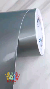 STIKER SKOTLET MURAH SILVER GLOSSY 45CM X 1 METER