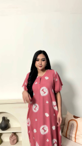 Daster Busui Wanita Kancing Depan