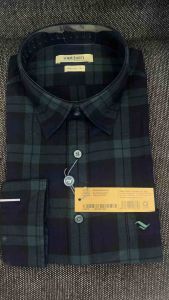 (6P0463) Áo sơ mi Việt Tiến tay dài vạt bầu form rộng vải 100%cotton dày dặn