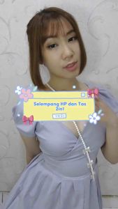 Elijah Bow Pearl Selempang Strap HP Tas Gantungan Lanyard Pearl Mutiara Ribbon Bowknot Pita Korea Tali Tas Bag Strap Fashion