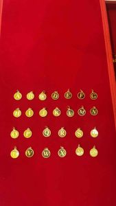 KMDGOLD จี้อักษรทอง1กรัม ทองแท้พร้อมใบรับประกัน