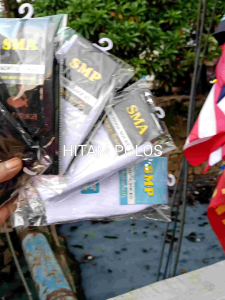 Paket Lengkap 5 Pasang Kaos Kaki Sekolah Hitam Putih