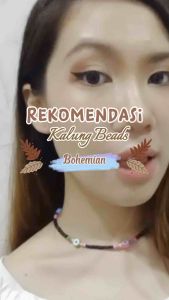 Jana Eye Beads Necklace Kalung Eye Clay Manik Manik Bohemian Summer Boho Style