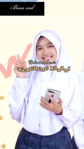 BISA COD - BEST SELLER Kerudung Sekolah Serut Samping Kerudung Anak Sekolah TK SD Kerudung Sekolah Semua Warna