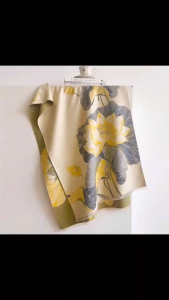 KHĂN CHOÀNG CỔ DẠ CASHMERE HOA SEN - HOA ĐÀO