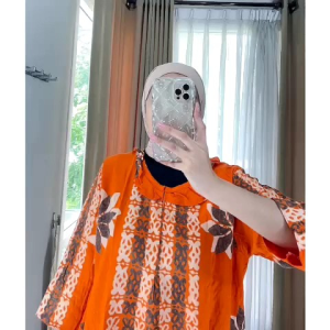 ND019 | SETELAN CELANA PANJANG BATIK CAP UKURAN DEWASA BUSUI RESLITING