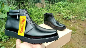 sepatu PDH/formal/pantofel kantoran kulit hitam dop