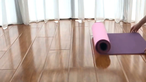 Matras Yoga Mat Anti Slip TPE with Position Line 182x61cm