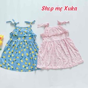 Váy 2 dây thắt nơ bé gái Jumping Beans