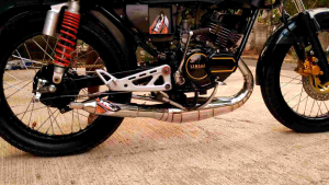 Knalpot RX KING Kolong Chrome Cacing Kompetisi Super Garing Original YKJ Racing Istimewa