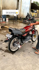 Knalpot RX KING Kolong Japstyle Chrome YKJ Garing Super NgebazZ Original YKJ Racing Istimewa