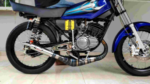 Knalpot YKJ RX KING Kolong Kobra Superpro Alumunium Plat Besi Polis Bakar Ori YKJ Super Garing Istimewa