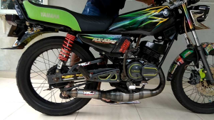 Knalpot RX King YKJ Kolong Kompetisi Plat Besi Super Garing Original YKJ Racing Istimewa