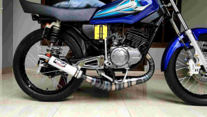 Knalpot RX KING Kobra Superpro Type Poles Bakar Silincer Aluminium Super Garing Istimewa YKJ Racing