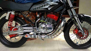 Knalpot RX KING Lobster Chrome Full Cacing Super Garing Original YKJ Racing Istimewa