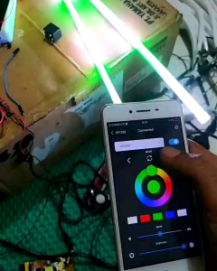 SEPASANG LAMPU ALIS RGB BLUETOOTH 30CM 45CM 60CM