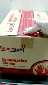 Surgitech Latex Gloves Small Meduim Large 10Bxs