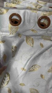 ผ้าม่านตาไก่ หน้าต่าง กันแสง 95-90% ผ้าหนา คุณภาพดี ลายใบไม้ใหญ่ ประสบการณ์สำหรับหน้าต่างและประตู