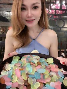 ลูกชิดอบแห้ง (เรนโบว์) ลูกชิดรวมรส หวานน้อย ธรรมชาติ อร่อย หนึบหนับ