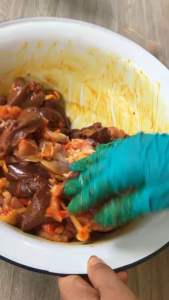 ผงหมักไก่ย่างแดงชูรสยายปูขนาด 50 กรัม 6ถุง 174฿ (1ถุงหมักได้1กิโล)