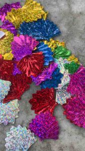 เลื่อมพัดใหญ่ คละสี /ทอง/เงิน 50 ชิ้น 10 บาท