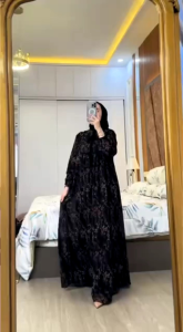 NEW SAKURA SET HIJAB/GAMIS CANTIK MODISTEE CERRUTY BABYDOLL