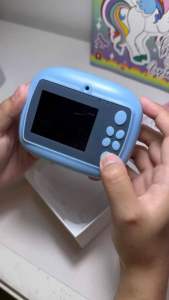 กล้องถ่ายรูปเด็กปริ้นได้ ถ่ายวีดีโอได้ กล้องพิมพ์ความร้อน ขนาดเล็ก พร้อมกระดาษความร้อนสามม้วน มีสีให้ สายคล้องคอ ของเล่นสำหรับเด็ก ใช้งานได้จริง