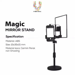 [UNIKUSUKA] Magic Mirror Stand Mirror HP Live streaming kamera belakang phone holder tripod cermin