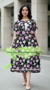 BAJU BATIK LANCIP DRESS WOMEN