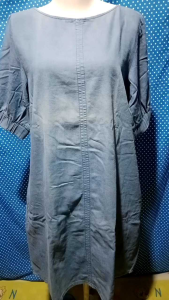 DRESS LENGAN PENDEK DENIM BIRU CONNEXION 180