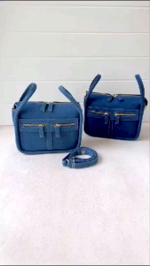 tas selempang/sling bunny jeans model resleting (free box)