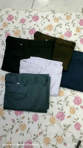 celana sekolah SMA SMP abu biru coklat putih hitam