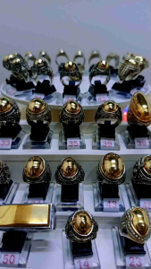 Cincin Badar Emas Natural Pyrite: Desain Unik & Aksesori Emas Alami